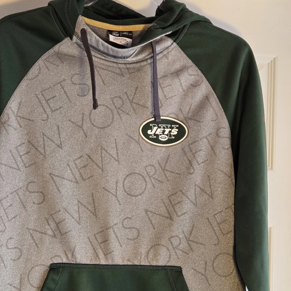 Nike New York Jets Therma Fit Youth Medium NFL Hoodie Sweatshirt Team Apparel‎